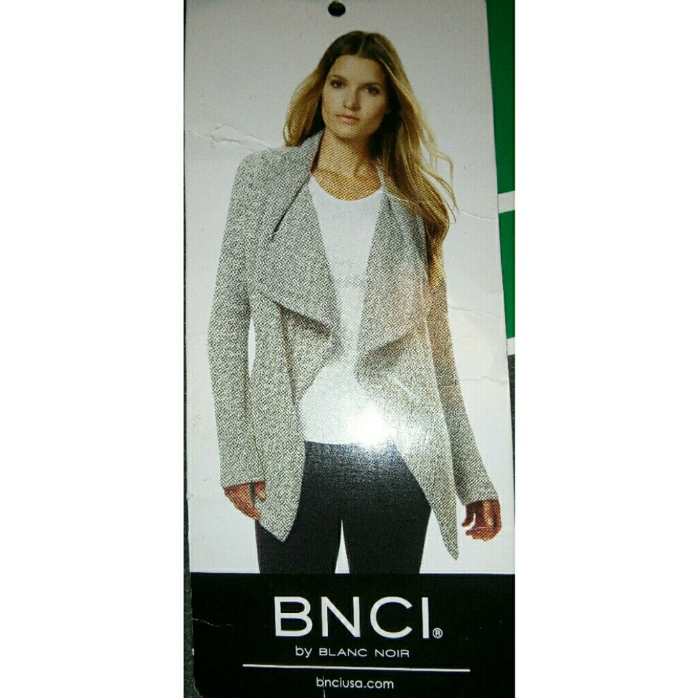 BNCI Blanc Noir waterfall style cardigan XL
